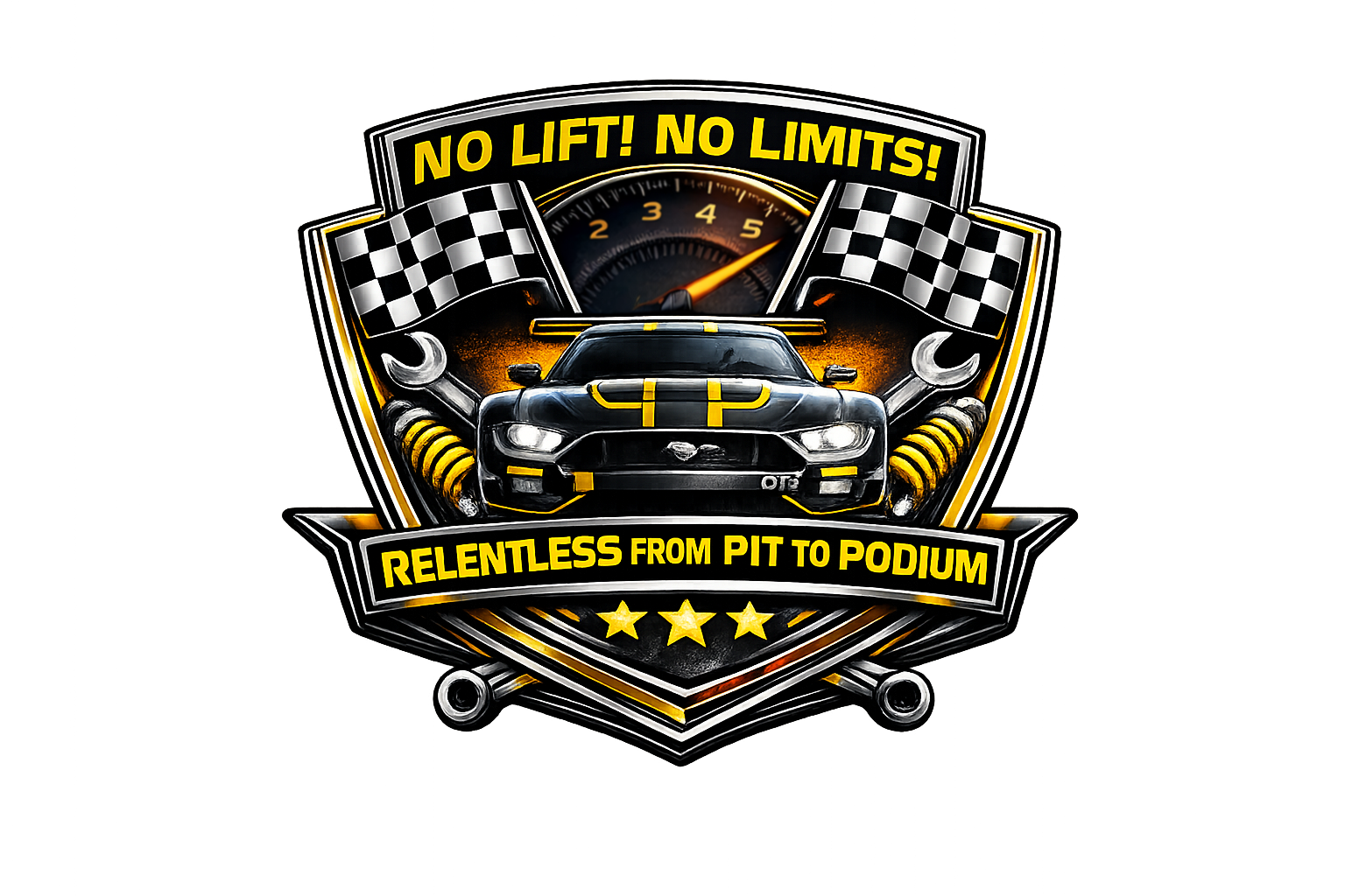 No Lift No Limits crest